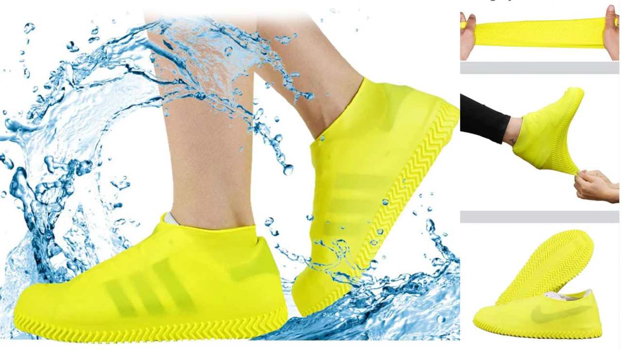 Non-Slip Silicone Rain Reusable Anti skid Waterproof Foldable Boot Shoe Cover